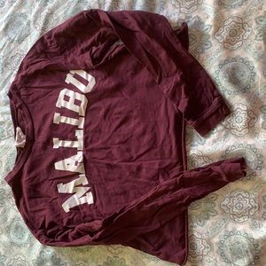 Kids Purple malibu crop top